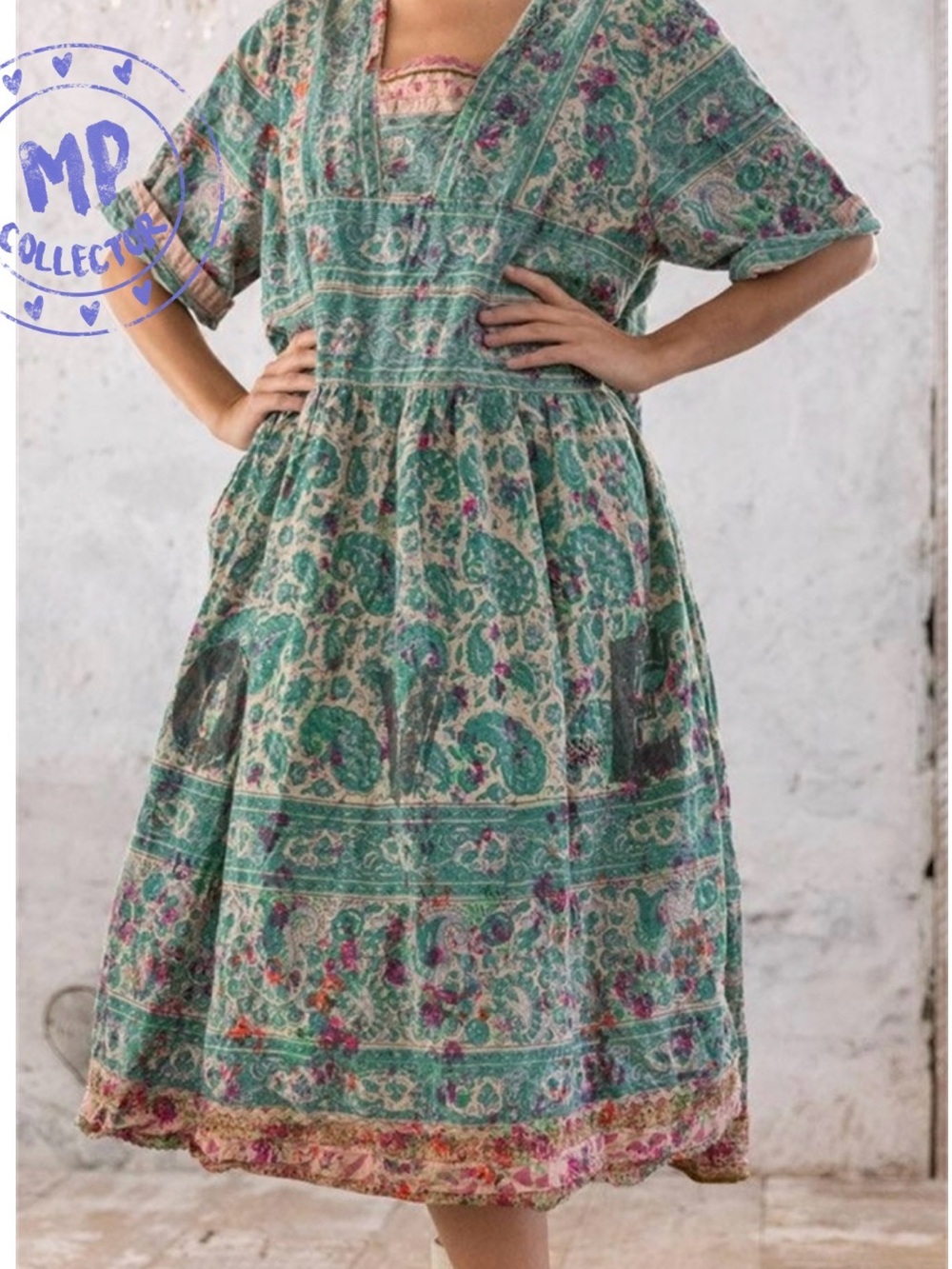 NWT Sold Out Block Print Taigi Dress in Demi